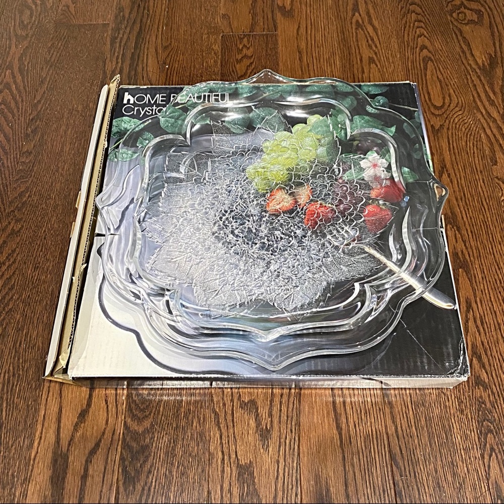 NIB {Home Beautiful} Centerpiece Platter